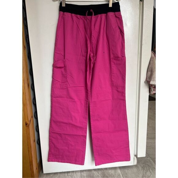 Scrubstar Shocking Pink Scrub Pants Woman’s Size Small- Flawed - Picture 1 of 9